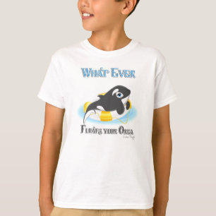Spelar ingen roll Flyter din Orca Whale Tee Shirt