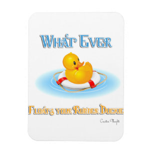 Spelar ingen roll Flyter din Rubber Duckie Magnet