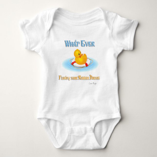 Spelar ingen roll Flyter din Rubber Duckie T Shirt (Framsida)