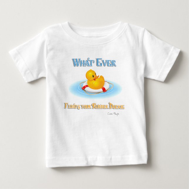 Spelar ingen roll Flyter din Rubber Duckie T-shirt (Framsida)