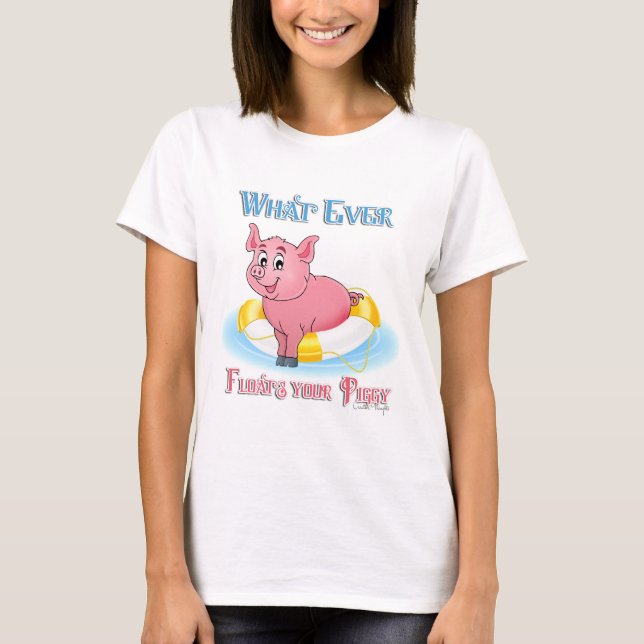 Spelar ingen roll Flyter din svindel Tee Shirt (Framsida)
