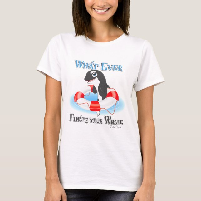 Spelar ingen roll Flyter din val Tee Shirt (Framsida)