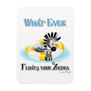 Spelar ingen roll Flyter din Zebra 3 Magnet