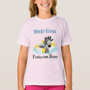 Spelar ingen roll Flyter din Zebra 3 T-shirt
