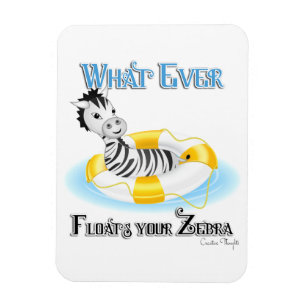 Spelar ingen roll Flyter din Zebra 4 Magnet
