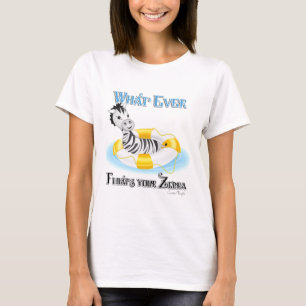 Spelar ingen roll Flyter din Zebra 4 T-shirt