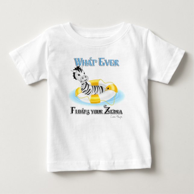 Spelar ingen roll Flyter din Zebra 4 Tee (Framsida)