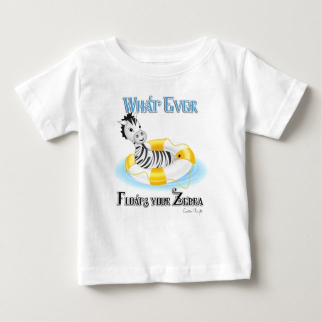 Spelar ingen roll Flyter din Zebra 4 Tee Shirt (Framsida)