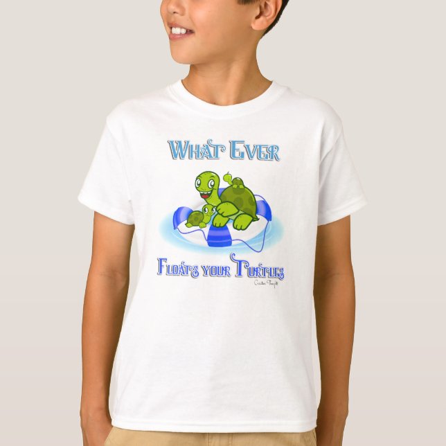 Spelar ingen roll Flyter dina sköldpaddor 3 Tee Shirt (Framsida)
