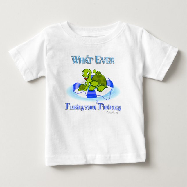 Spelar ingen roll Flyter dina sköldpaddor 3 Tee Shirt (Framsida)