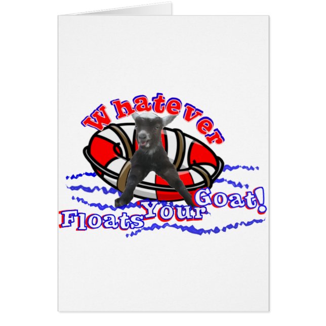 Spelar ingen roll Flyter ditt mål Hälsningskort (Framsidan)