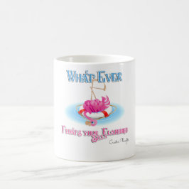 Spelar ingen roll Flyter Fåniget Flamingo Kaffemugg
