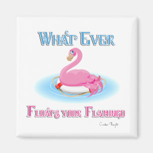 Spelar ingen roll Flyter Flamingo 2 Magnet