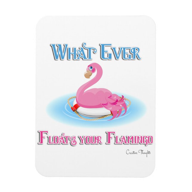 Spelar ingen roll Flyter Flamingo 2 Magnet (Vertikal)