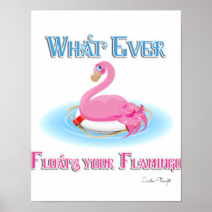Spelar ingen roll Flyter Flamingo 2 Poster