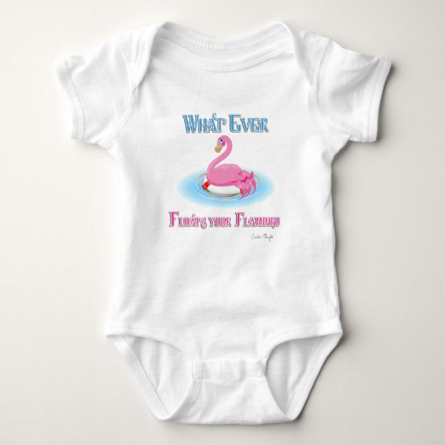 Spelar ingen roll Flyter Flamingo 2 T-shirt (Framsida)