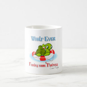 Spelar ingen roll Flyter sköldpaddor 2 Kaffemugg