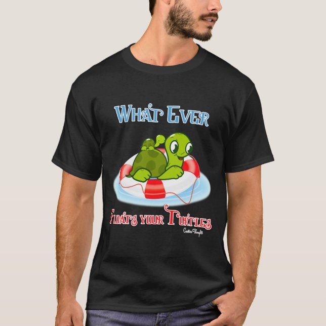 Spelar ingen roll Flyter sköldpaddor 2 T Shirt (Framsida)