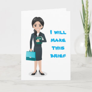 SPELAR INGEN ROLL FODRAL KAN VARA "LAWYER HUMOR" KORT