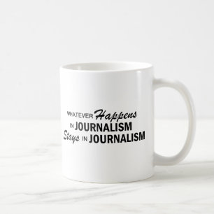 Spelar ingen roll händer - journalistik kaffemugg