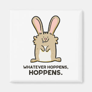 Spelar ingen roll hoppens, Hoppens Rabbit Pun Magn Magnet