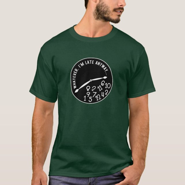 Spelar ingen roll, jag är sen ändå, Lussen Unisex  T Shirt (Framsida)