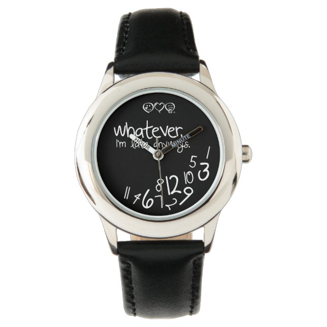 spelar ingen roll, jag är sen hur som helst armbandsur (Framsida)