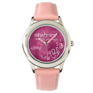 spelar ingen roll, jag är sen hur som helst armbandsur