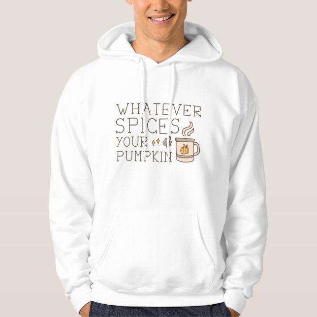 Spelar ingen roll kryddar din Pumpkin Hoodie (Framsida)
