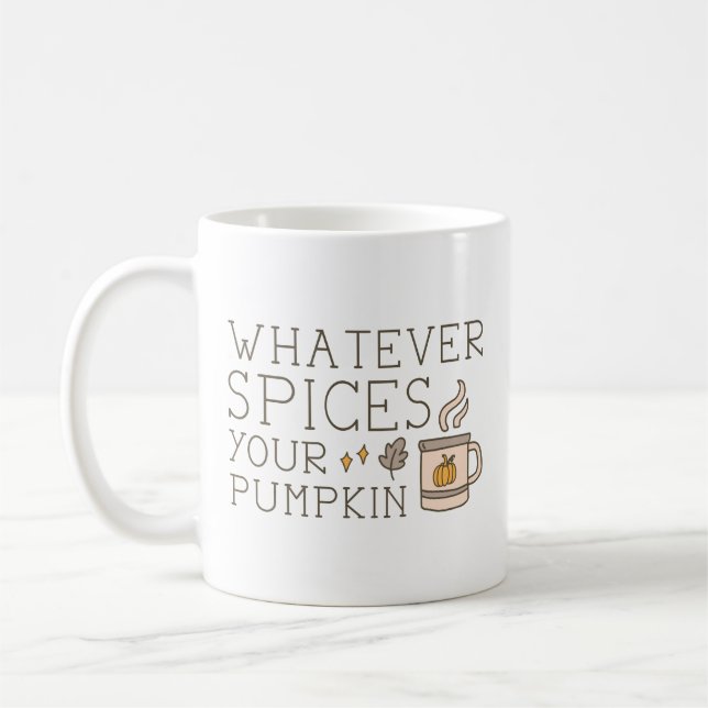 Spelar ingen roll kryddar din Pumpkin Kaffemugg (Vänster)