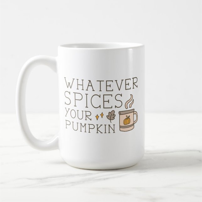 Spelar ingen roll kryddar din Pumpkin Kaffemugg (Vänster)