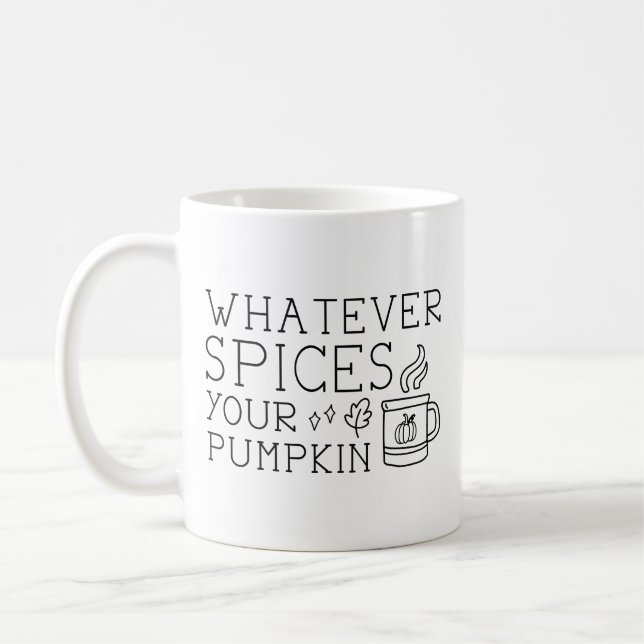 Spelar ingen roll kryddar din Pumpkin Kaffemugg (Vänster)
