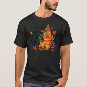 Spelar ingen roll kryddor din Pumpkin-kaffe faller T Shirt