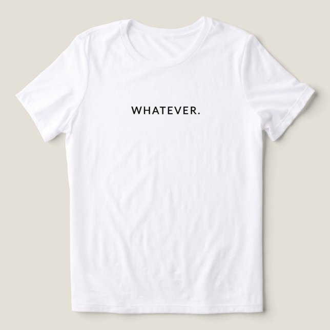 Spelar ingen roll - Minimalistcitat Kvinnor T Shirt (Design Framsida)