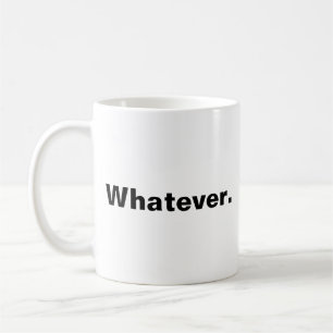 Spelar ingen roll minimalistisk utformning ord kaffemugg