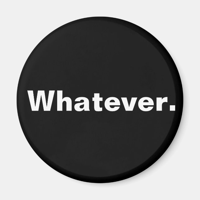 Spelar ingen roll minimalistisk utformning ord magnet (Framsidan)