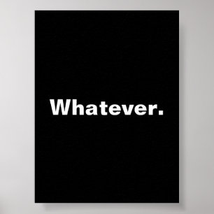 Spelar ingen roll minimalistisk utformning ord poster