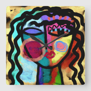 Spelar ingen roll originalAbstrakt Fyrkantig Klocka