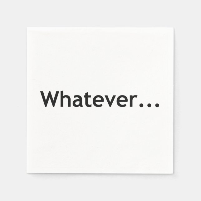 Spelar ingen roll pappersservett (Framsidan)