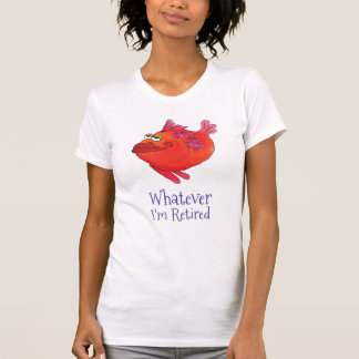 Spelar ingen roll pensionerad nyckfull rosa tee shirt