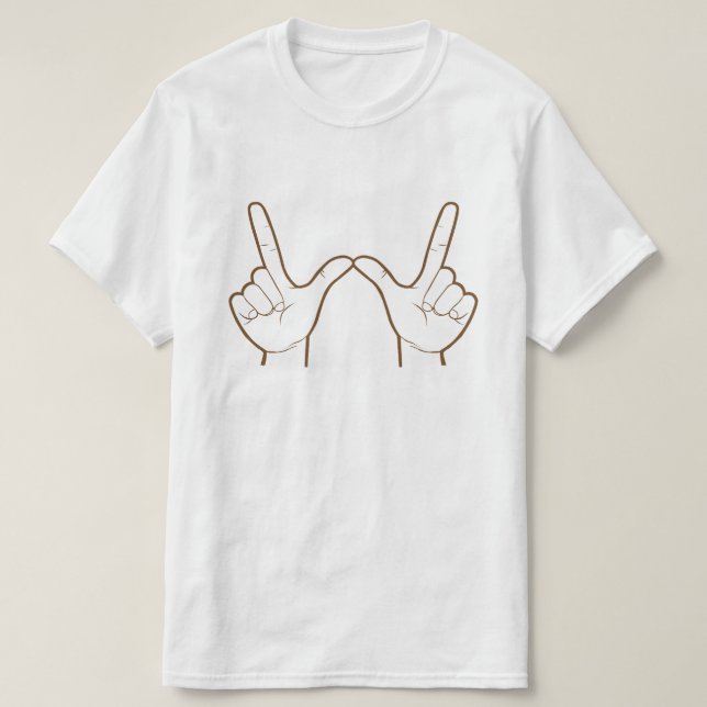 Spelar ingen roll! (Räcka undertecknar), grafisk T-shirt (Design framsida)