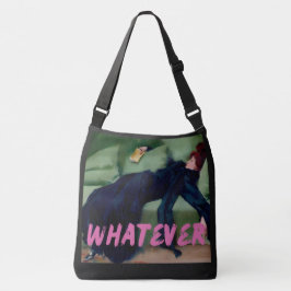 Spelar ingen roll Rosa Graffiti Altered Art, Rolig Axelväska