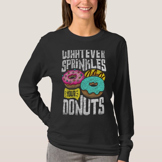 Spelar ingen roll sprinkler dina donuts Donut Doug T Shirt (Framsida)