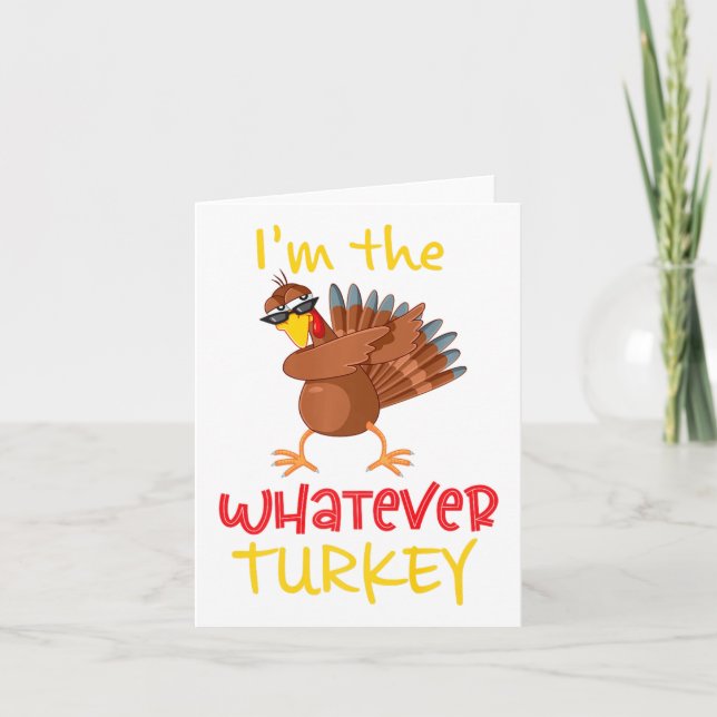 Spelar ingen roll Turkiet-matchande Thanksgiving f Kort (Framsida)