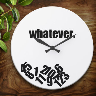 Spelar ingen roll väggklocka för meddelandenummer
