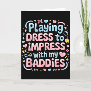 Spelar Klä Upp För Att Imponera Med Mina Snygginga Kort