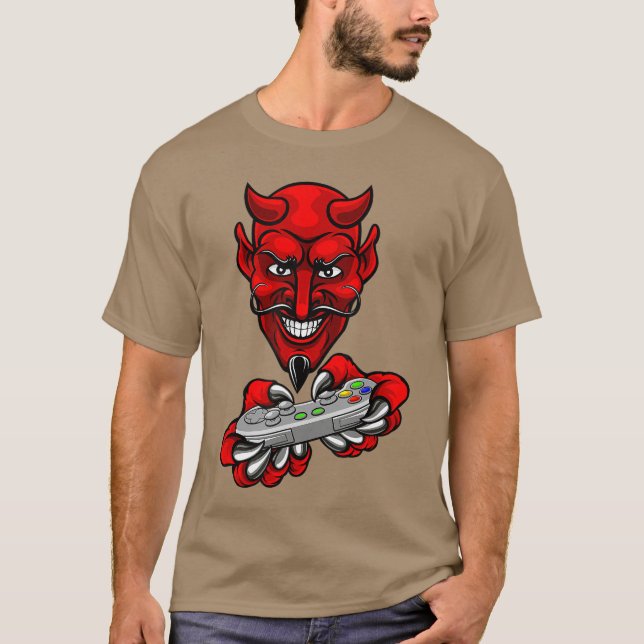 Spelar med Djävulens vän T Shirt (Framsida)