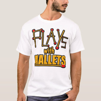 Spelar med klubbor t shirt