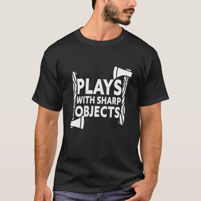 Spelar med Vassa objekt, ljusflöde T Shirt (Framsida)