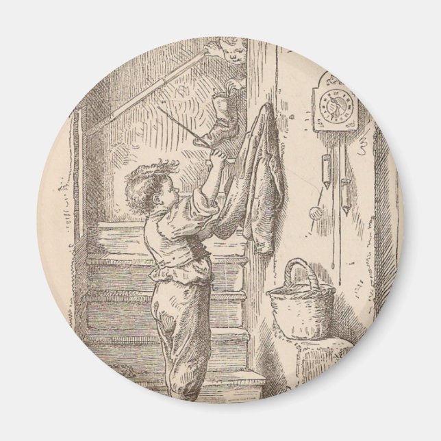 Spelar på Trappor Magnet (Framsidan)